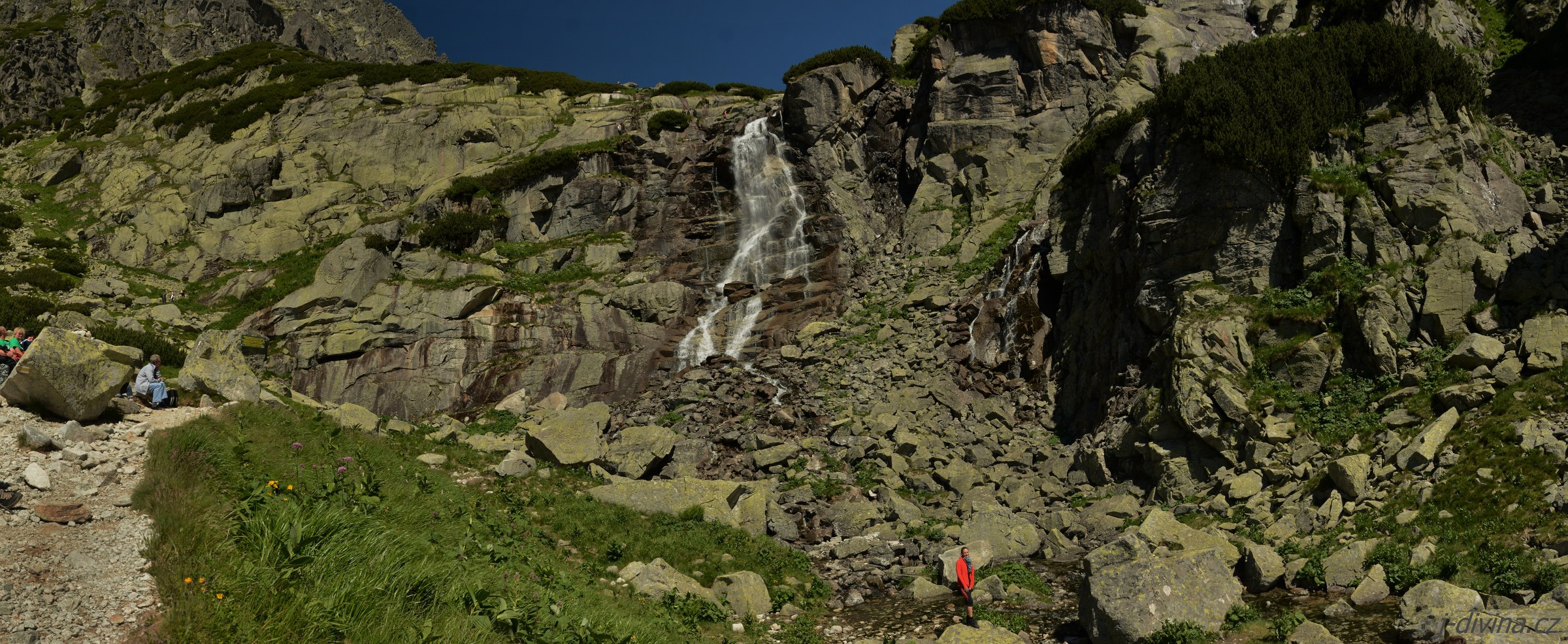 Panorama vodopád Skok